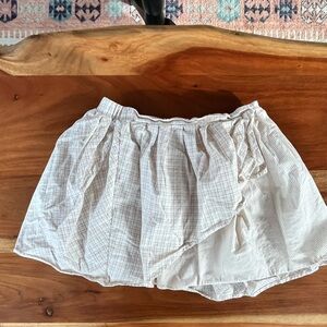 American Eagle Outfitters Cream Plaid Skirt